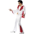 Kostým Elvis s červeným pláštěm 