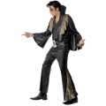 Kostým Elvis- zlatočerný oblek