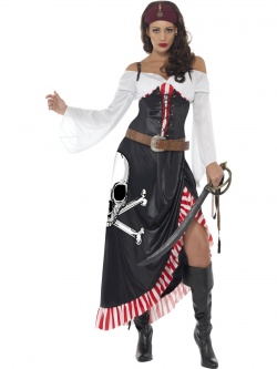 Kostým pirátka - dlouhá sukně