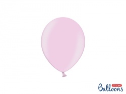 Růžový metalický balonek, 1ks