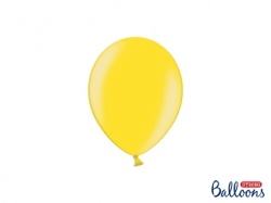 Citronově žlutý metalický balónek, 1ks