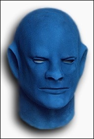 Maska Fantomas modrý - deluxe