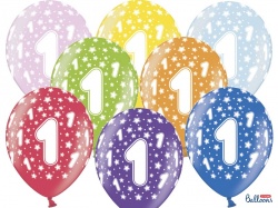 Balónek s číslem 1 - 1 ks