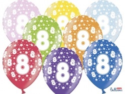 Balónek s číslem 8 - 1 ks