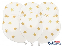 Balónek metalický - zlaté hvězdy - 50ks