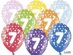 Balónky s číslem 7 - 50ks