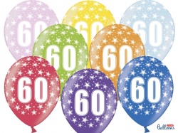 Balónky s číslem 60 - 50ks