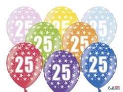 Balónky s číslem 25 - 50ks