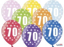 Balónek s číslem 70- 1 ks
