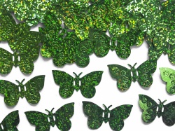 Konfety ve tvaru motýlků - zelené