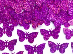 Konfety ve tvaru motýlků - fialové